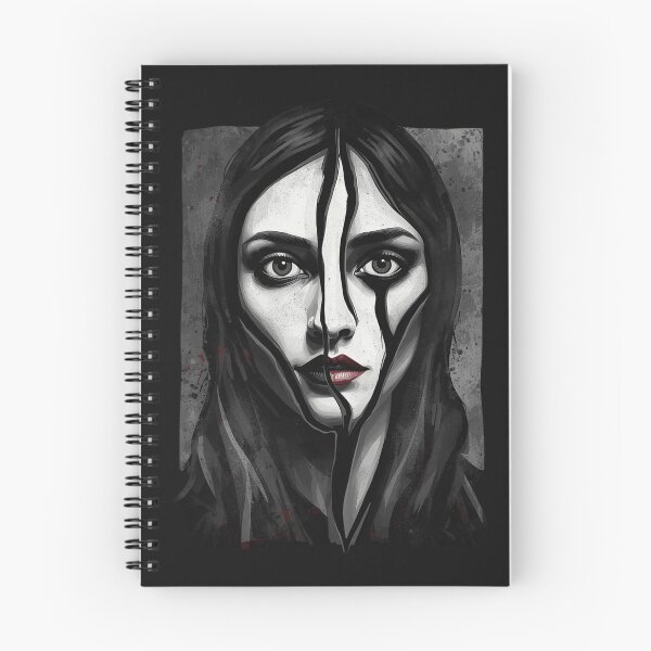 Item preview, Dark Gothic Melancholy Portrait Graphic Pop Art designed and sold by ERODED SELF.