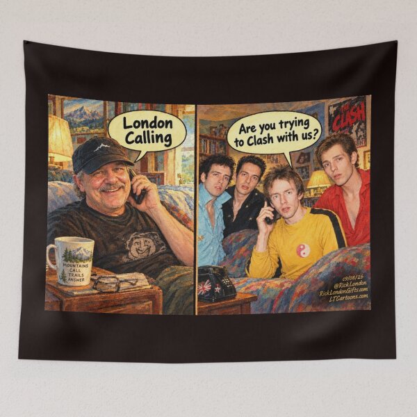 Item preview, London Calling Cartoon – The Clash Parody Humor by Rick London designed and sold by Rick London Gifts.
