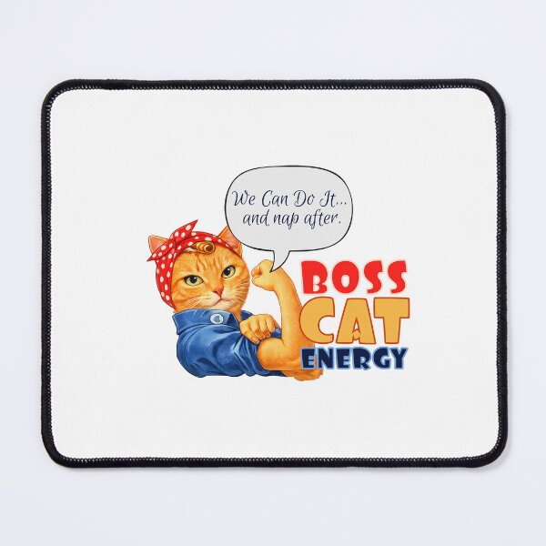 Item preview, Boss Cat Energy designed and sold by CathesCreate.