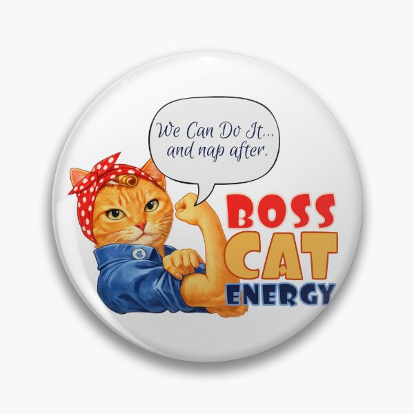 Item preview, Boss Cat Energy designed and sold by CathesCreate.