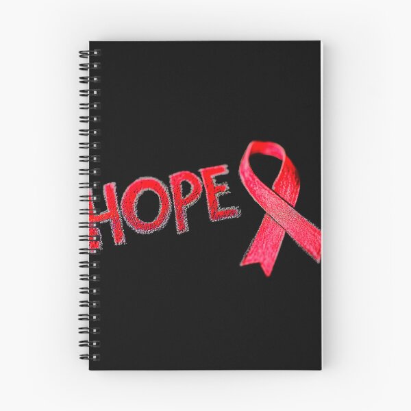 Item preview, Red Awareness Ribbon with "HOPE" Typography  designed and sold by Creatby7030.
