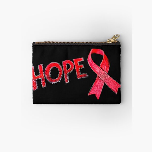 Item preview, Red Awareness Ribbon with "HOPE" Typography  designed and sold by Creatby7030.