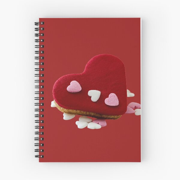 Item preview, Red Frosted Heart Cookie Decorated with Sugar Hearts  designed and sold by Creatby7030.