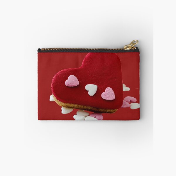 Item preview, Red Frosted Heart Cookie Decorated with Sugar Hearts  designed and sold by Creatby7030.