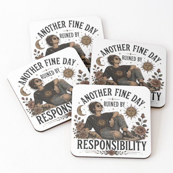 Item preview, Another Fine Day Ruined by Responsibility designed and sold by Sandy Beach Decor.