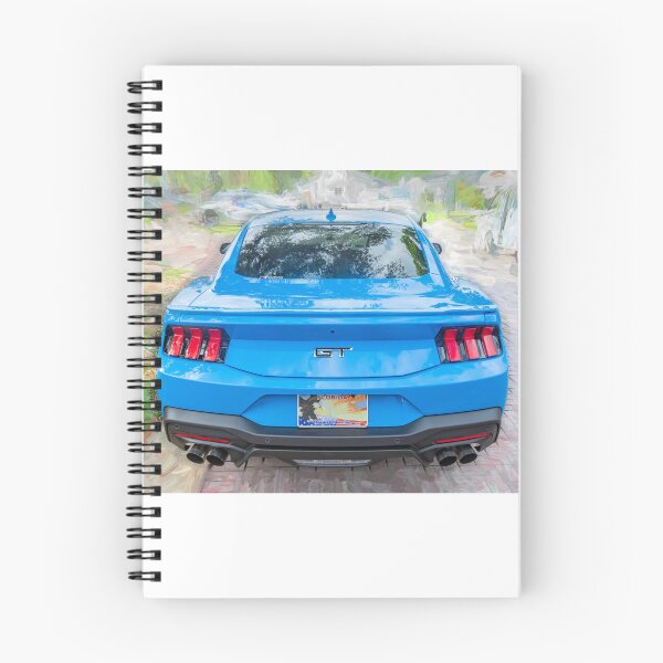 Item preview,   2025 Grabber Blue Ford Mustang GT 5.0 Premium Sports Car Art designed and sold by RichFrancoCars.