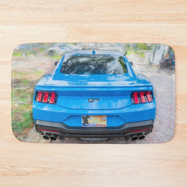 Item preview,   2025 Grabber Blue Ford Mustang GT 5.0 Premium Sports Car Art designed and sold by RichFrancoCars.