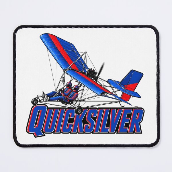 Item preview, Quicksilver Ultralight Crew Aviation Art Blue and Red  designed and sold by OakWingStudio.