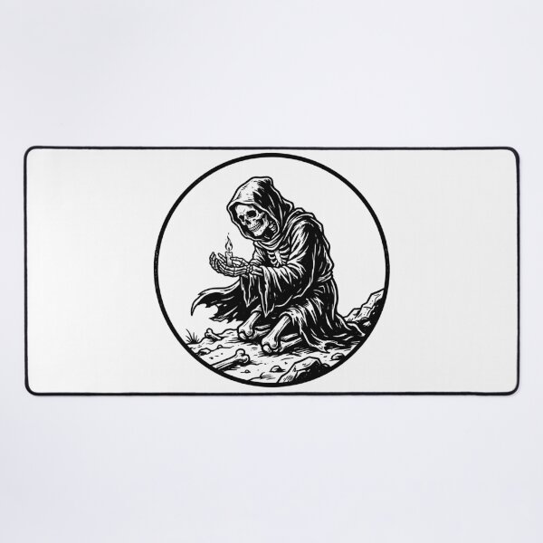 Item preview, Skeleton Protecting a Candle Flame designed and sold by MisteryDesigner.