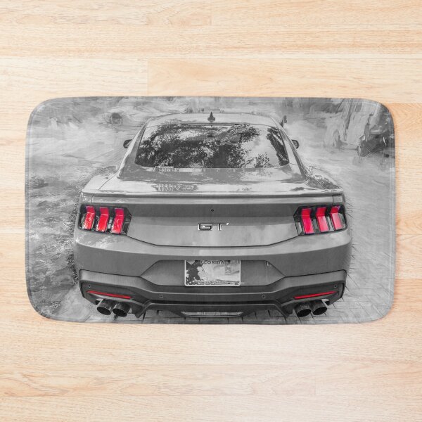 Item preview, 2025 Grabber Blue Ford Mustang GT 5.0 Premium Sports Car Art designed and sold by RichFrancoCars.