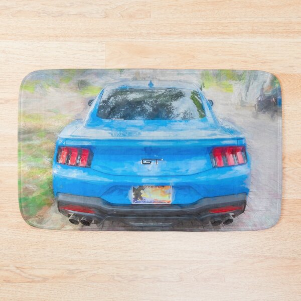 Item preview,  2025 Grabber Blue Ford Mustang GT 5.0 Premium Sports Car Art designed and sold by RichFrancoCars.