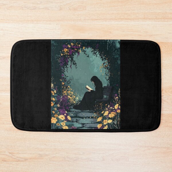 Item preview, Secret Garden Reading Nook Silhouette Botanical Art designed and sold by TripleMoonCrafts.