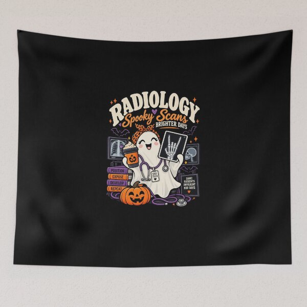 Item preview, Spooky Scans Brighter Days Radiology Tech Halloween designed and sold by Ridaelb.