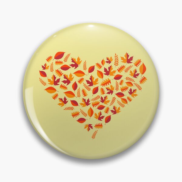 Item preview, Autumn Leaves Heart Fall Pattern Botanical Season designed and sold by SolutionsArt.
