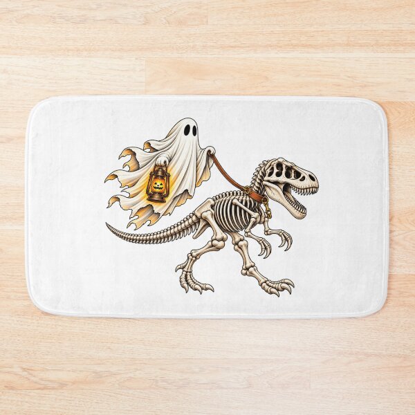 Item preview, Ghost Walking T Rex Skeleton Funny Halloween Dinosaur Spooky Pet Humor designed and sold by 76Valeria.