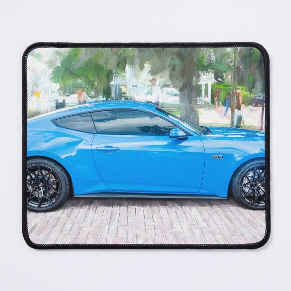 Item preview,  2025 Grabber Blue Ford Mustang GT 5.0 Premium Sports Car Art designed and sold by RichFrancoCars.