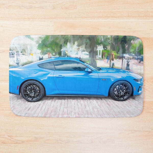 Item preview,  2025 Grabber Blue Ford Mustang GT 5.0 Premium Sports Car Art designed and sold by RichFrancoCars.
