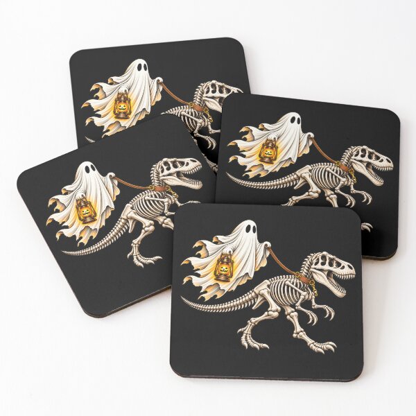 Item preview, Ghost Walking T Rex Skeleton Funny Halloween Dinosaur Spooky Pet Humor designed and sold by 76Valeria.