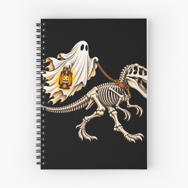 Item preview, Ghost Walking T Rex Skeleton Funny Halloween Dinosaur Spooky Pet Humor designed and sold by 76Valeria.