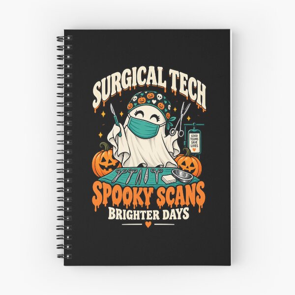 Item preview, Surgical Tech Spooky Season Halloween Scrub Tech designed and sold by Ridaelb.