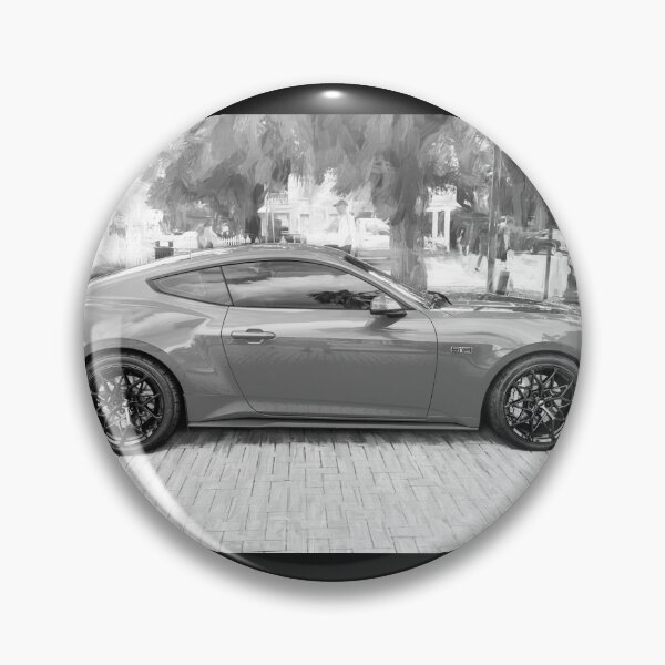 Item preview, 2025 Grabber Blue Ford Mustang GT 5.0 Premium Sports Car Art designed and sold by RichFrancoCars.