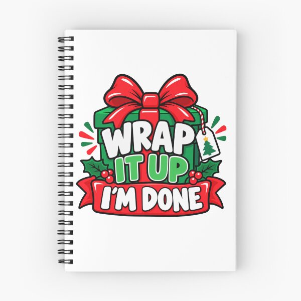 Item preview, Wrap It Up Im Done Funny Christmas Design designed and sold by Kenzie & Co.