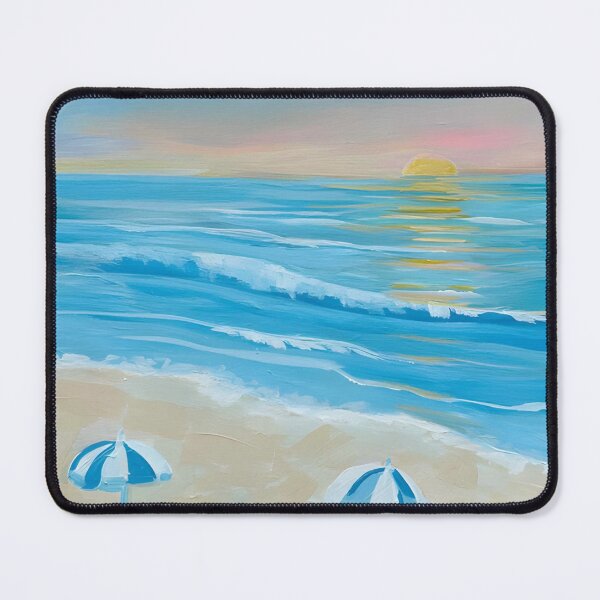 Item preview, The Last Umbrellas Beach Painting designed and sold by johannezm.