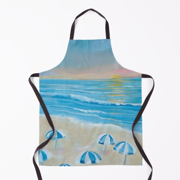 Item preview, The Last Umbrellas Beach Painting designed and sold by johannezm.