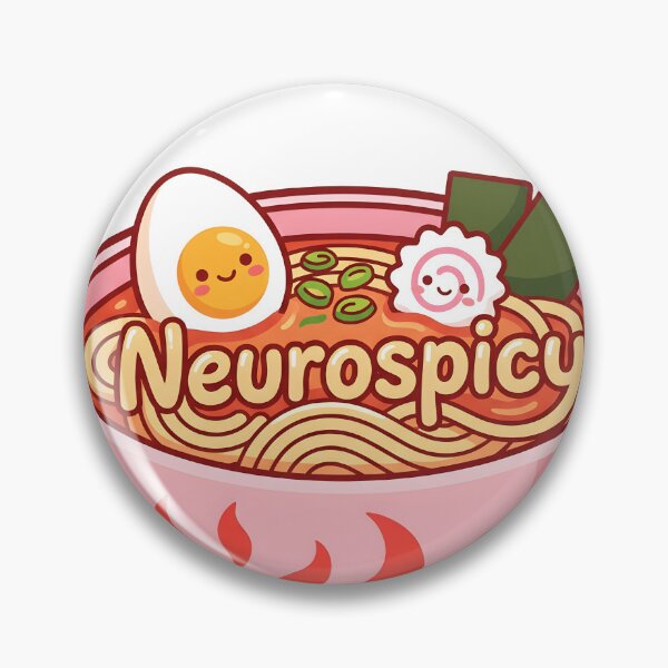 Item preview, Neurospicy Kawaii Ramen Noodle Bowl Funny ADHD Autism Spicy Brain designed and sold by WorldShop17.