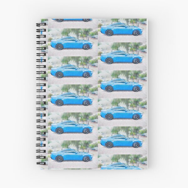 Item preview, 2025 Grabber Blue Ford Mustang GT 5.0 Premium Sports Car Art designed and sold by RichFrancoCars.