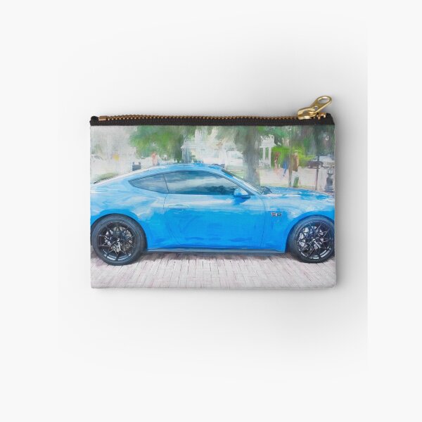 Item preview, 2025 Grabber Blue Ford Mustang GT 5.0 Premium Sports Car Art designed and sold by RichFrancoCars.