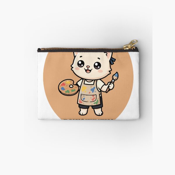 Item preview, Kawaii Painter Cat with Palette designed and sold by eduardoroa22.