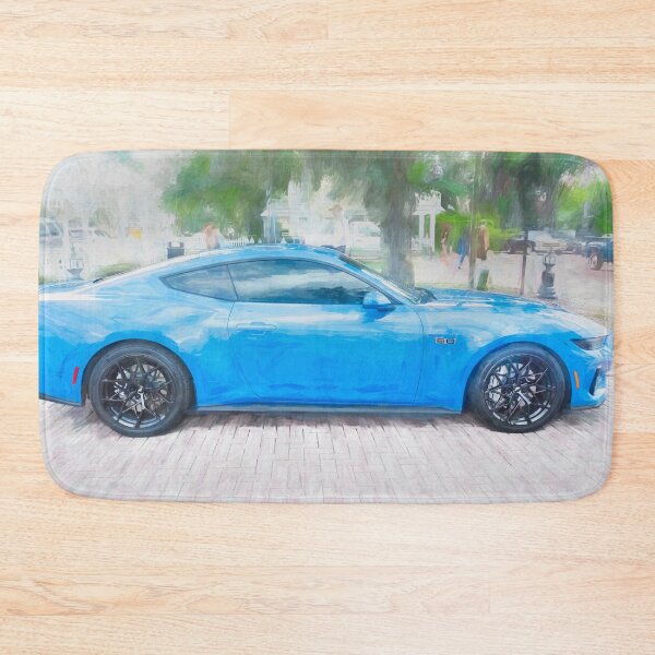 Item preview, 2025 Grabber Blue Ford Mustang GT 5.0 Premium Sports Car Art designed and sold by RichFrancoCars.