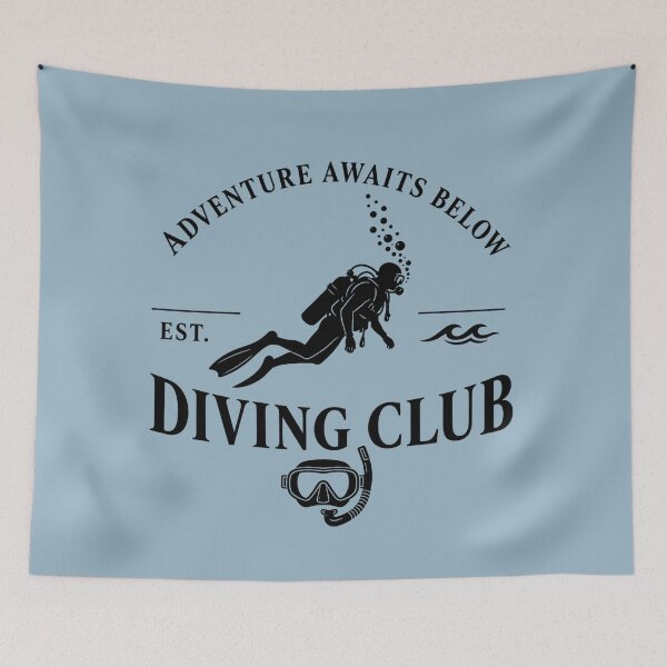 Item preview, Diving Club Emblem Design designed and sold by MOCH- ART.