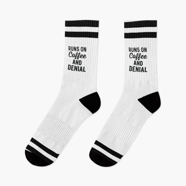 Item preview, Runs on coffee and denial,gift for Nurse designed and sold by CloudyPress.