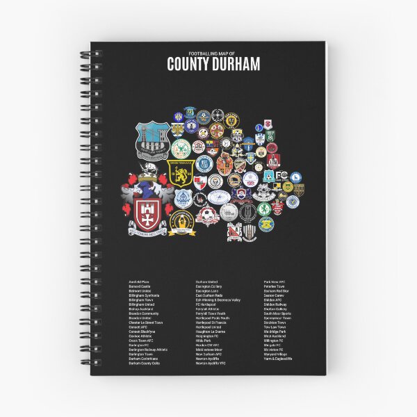 Item preview, Mens Footballing Map of County Durham designed and sold by Footy-Maps.