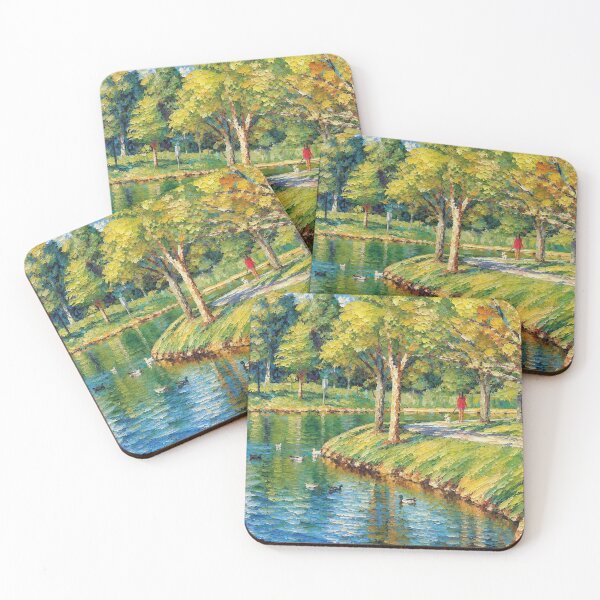 Item preview, Walking the dog by the Pond designed and sold by SuperCoolDuds.