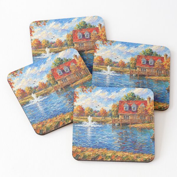 Item preview, Fishing at the Cottage Pond designed and sold by SuperCoolDuds.
