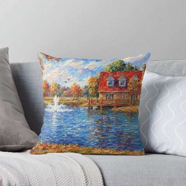 Item preview, Fishing at the Cottage Pond designed and sold by SuperCoolDuds.