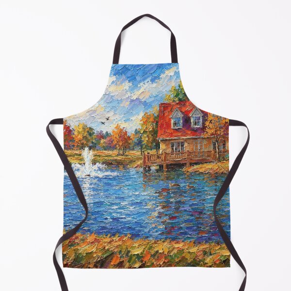 Item preview, Fishing at the Cottage Pond designed and sold by SuperCoolDuds.