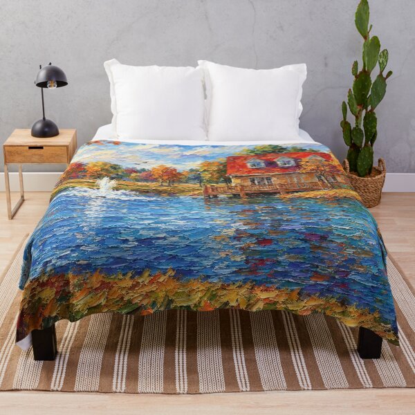 Item preview, Fishing at the Cottage Pond designed and sold by SuperCoolDuds.