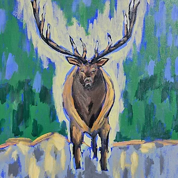 Artwork thumbnail, Elk Bugle by RudyYoder