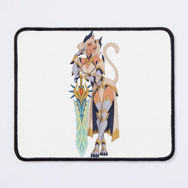 Item preview, Celestial Cat Warrior – Retro Fantasy Pin Up designed and sold by  Hollow Moon Studios..