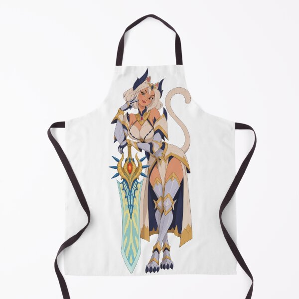 Item preview, Celestial Cat Warrior – Retro Fantasy Pin Up designed and sold by  Hollow Moon Studios..