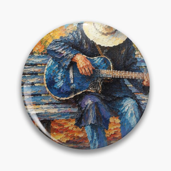 Item preview, Guitarist on Park Bench designed and sold by SuperCoolDuds.