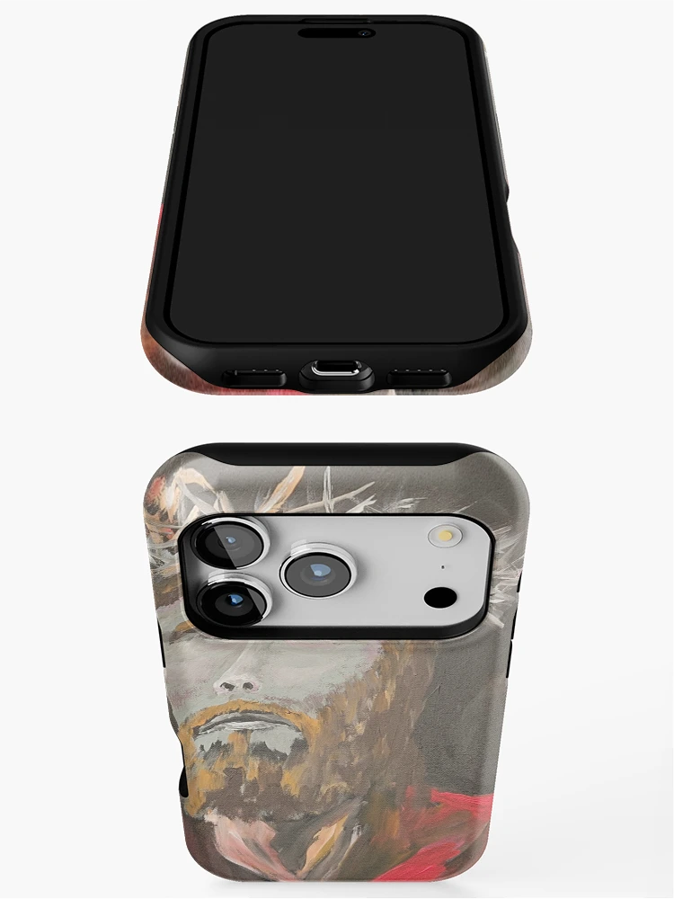 Aperçu 3 sur 4. Coque iPhone avec l'œuvre Christ créée et vendue par RudyYoder.