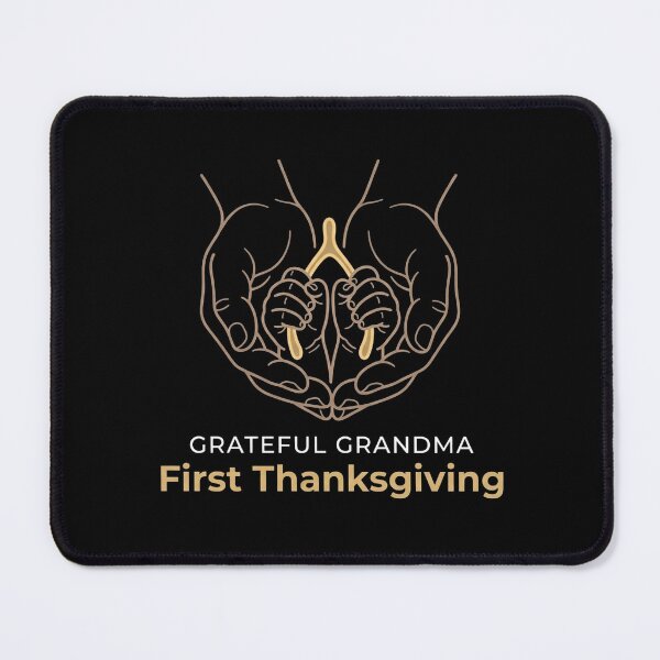Item preview, Grateful Grandma First Thanksgiving Baby Hands Wishbone Holiday designed and sold by TeNovaStudio.