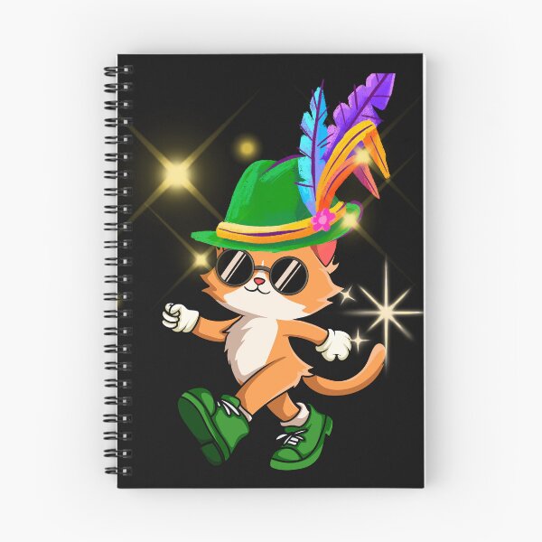 Item preview, Cool Cat in Green Hat Walking | Vintage Cartoon Aesthetic designed and sold by Noor22m.