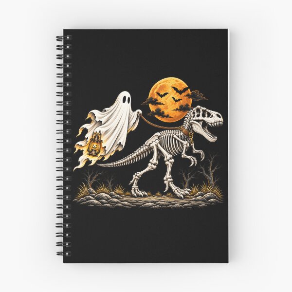 Item preview, Ghost Walking T Rex Skeleton Funny Halloween Dinosaur Spooky Pet Humor designed and sold by 76Valeria.