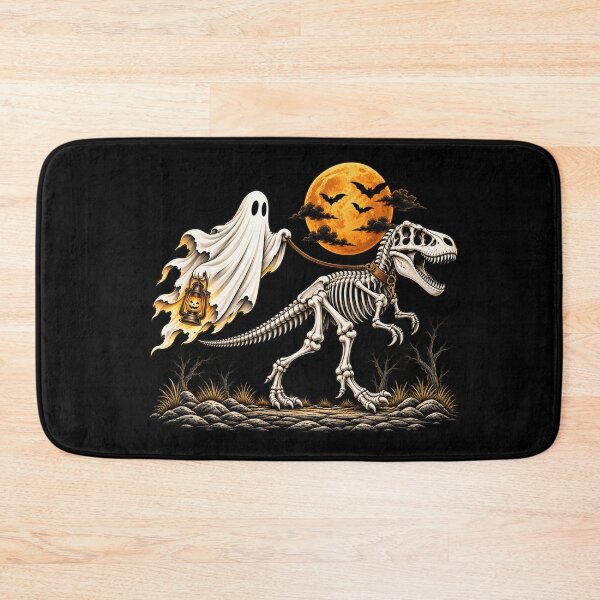 Item preview, Ghost Walking T Rex Skeleton Funny Halloween Dinosaur Spooky Pet Humor designed and sold by 76Valeria.